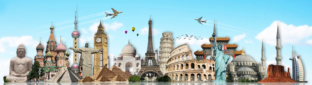 Famous world landmarks