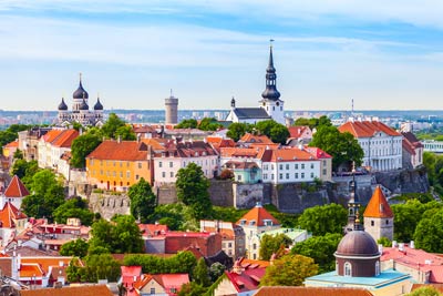 Skyline of Tallinn, Estonia