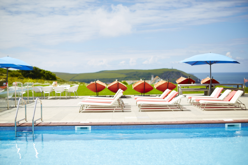 Accessible disabled-friendly hotel pool in Cornwall